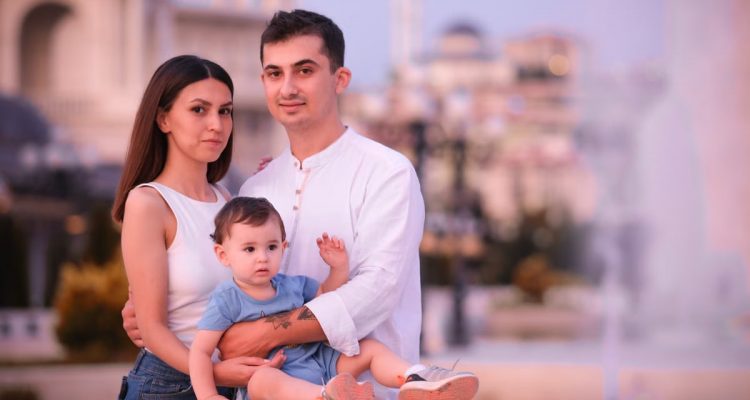 Charming family enjoying a day outdoors in Ankara, capturing delightful emotions.